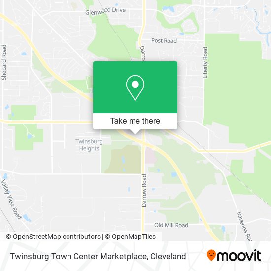 Twinsburg Town Center Marketplace map
