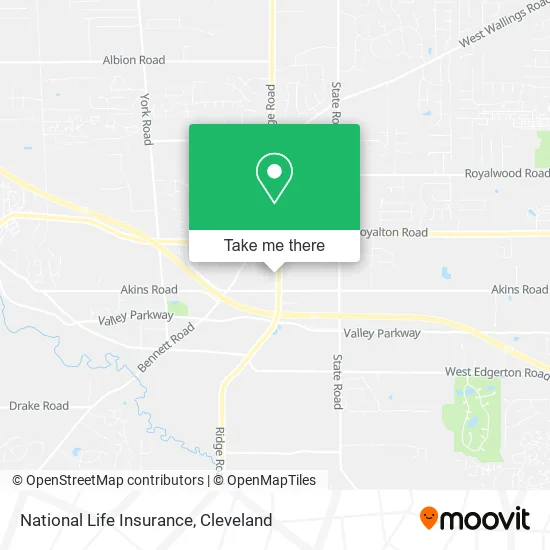 National Life Insurance map