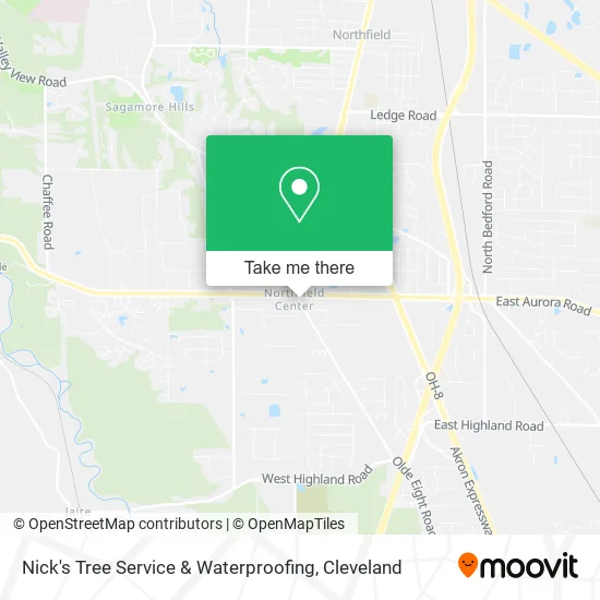 Nick's Tree Service & Waterproofing map