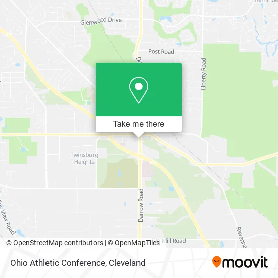 Ohio Athletic Conference map