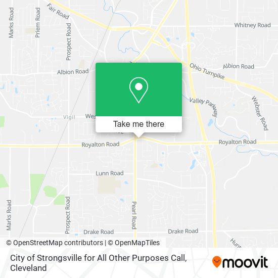 City of Strongsville for All Other Purposes Call map