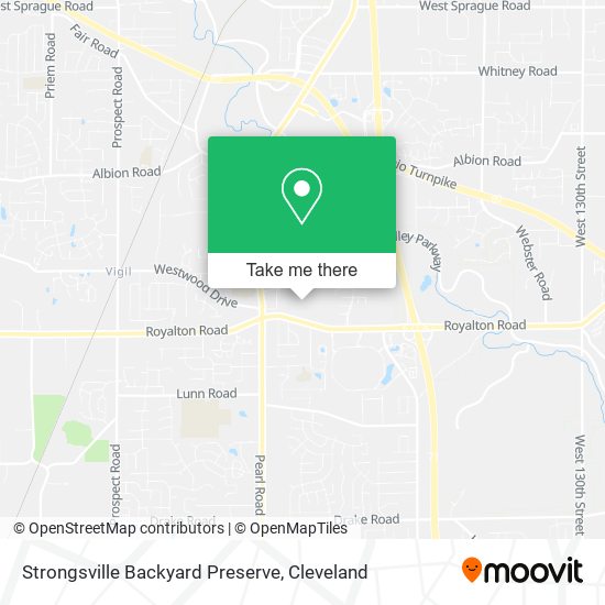 Strongsville Backyard Preserve map