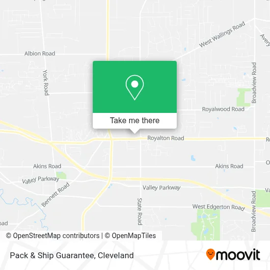 Pack & Ship Guarantee map