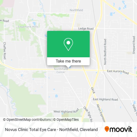 Mapa de Novus Clinic Total Eye Care - Northfield