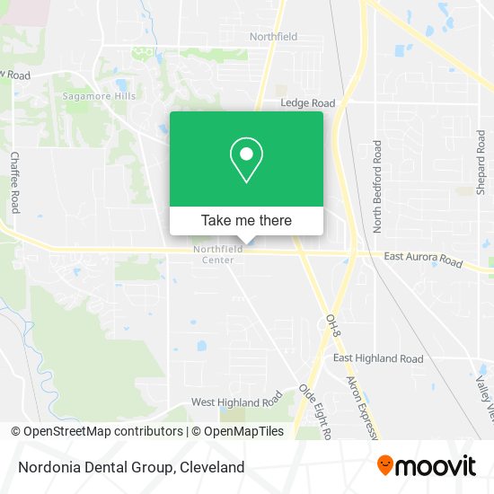 Mapa de Nordonia Dental Group