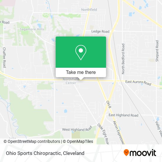 Ohio Sports Chiropractic map