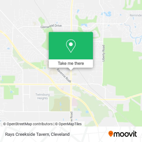 Rays Creekside Tavern map