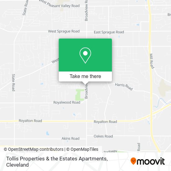 Mapa de Tollis Properties & the Estates Apartments