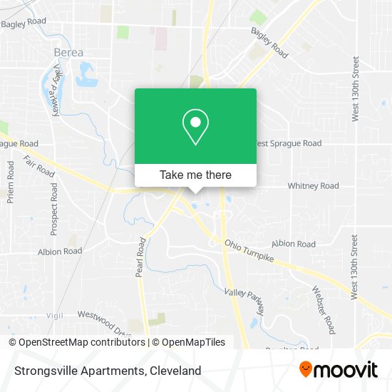 Mapa de Strongsville Apartments