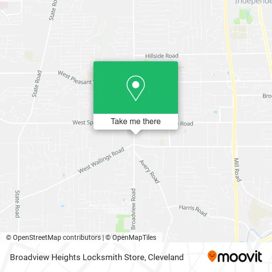 Broadview Heights Locksmith Store map