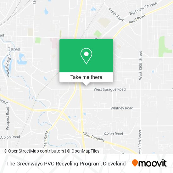 Mapa de The Greenways PVC Recycling Program