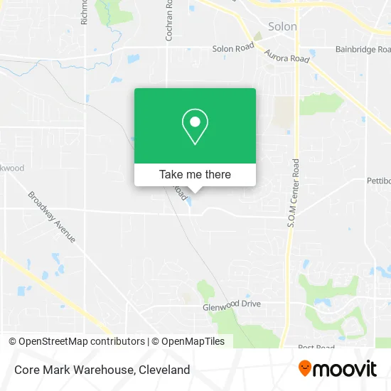 Core Mark Warehouse map