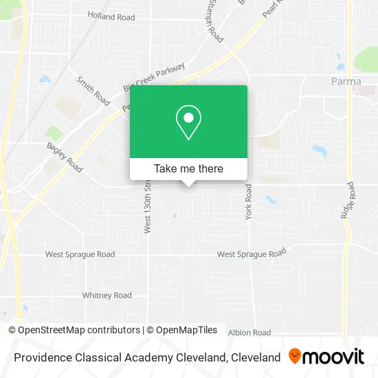Providence Classical Academy Cleveland map