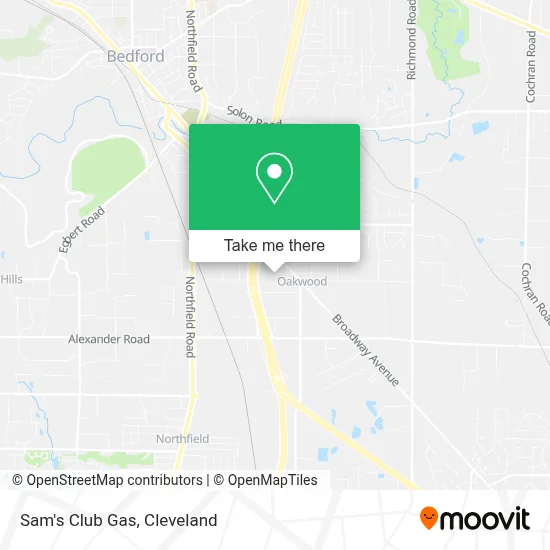 Sam's Club Gas map