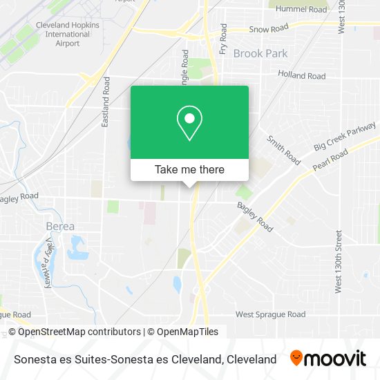 Sonesta es Suites-Sonesta es Cleveland map
