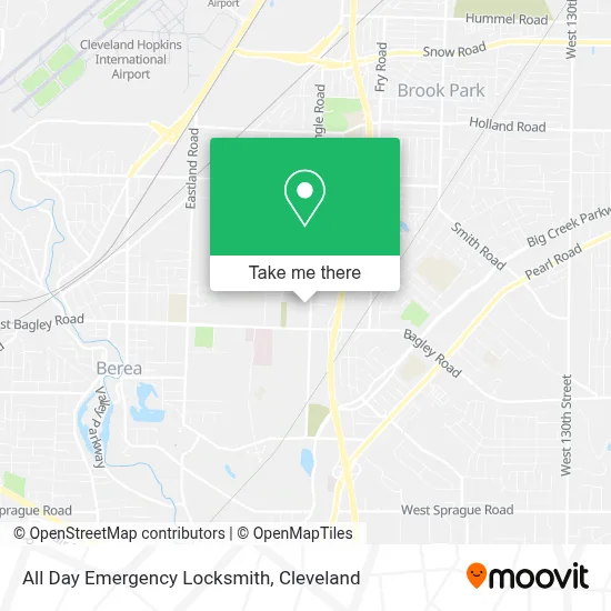 All Day Emergency Locksmith map