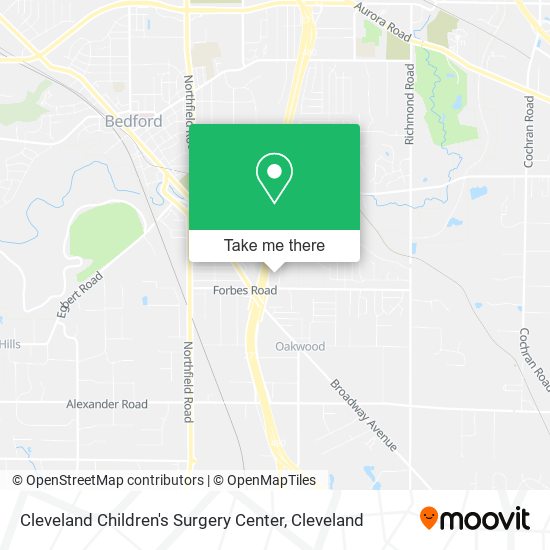 Cleveland Children's Surgery Center map