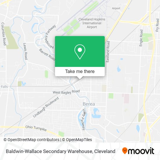 Baldwin-Wallace Secondary Warehouse map