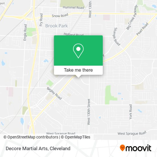 Decore Martial Arts map