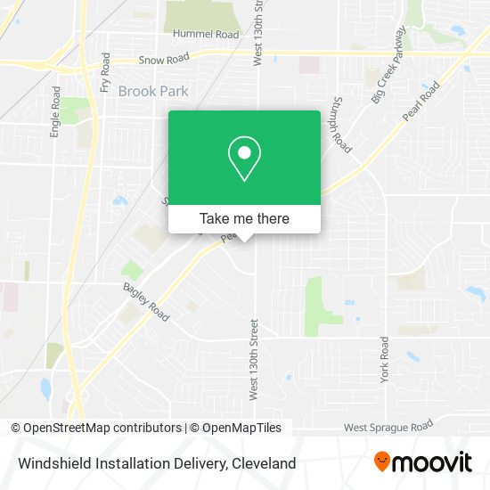 Mapa de Windshield Installation Delivery