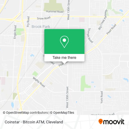 Mapa de Coinstar - Bitcoin ATM