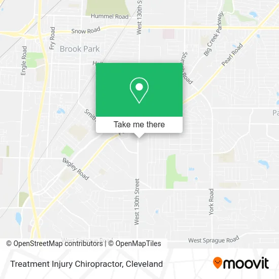 Treatment Injury Chiropractor map