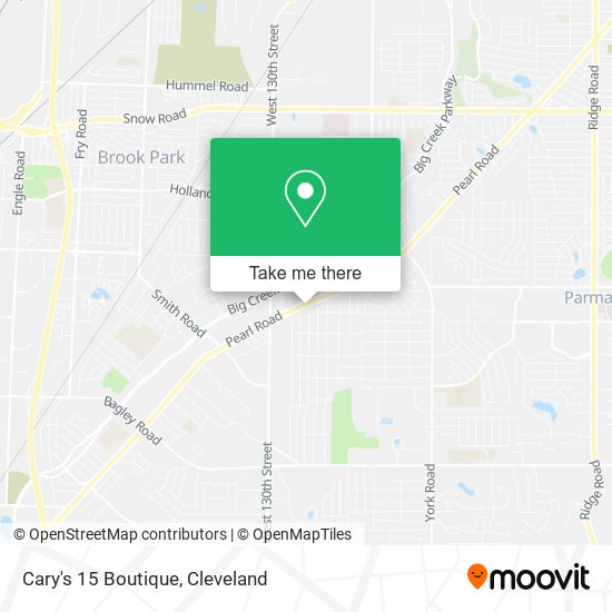 Cary's 15 Boutique map