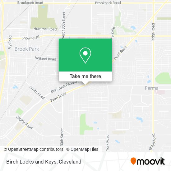 Birch Locks and Keys map