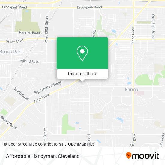 Affordable Handyman map