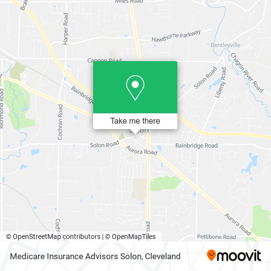 Mapa de Medicare Insurance Advisors Solon