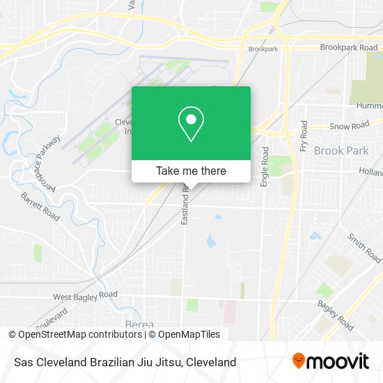 Sas Cleveland Brazilian Jiu Jitsu map