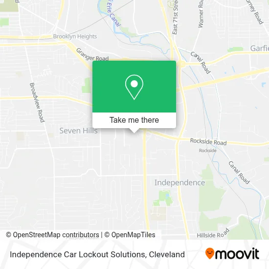 Independence Car Lockout Solutions map