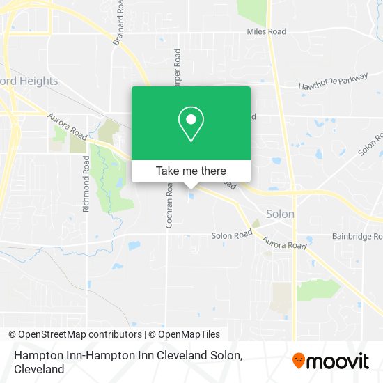 Mapa de Hampton Inn-Hampton Inn Cleveland Solon