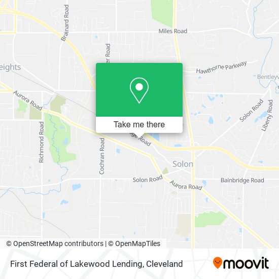 First Federal of Lakewood Lending map