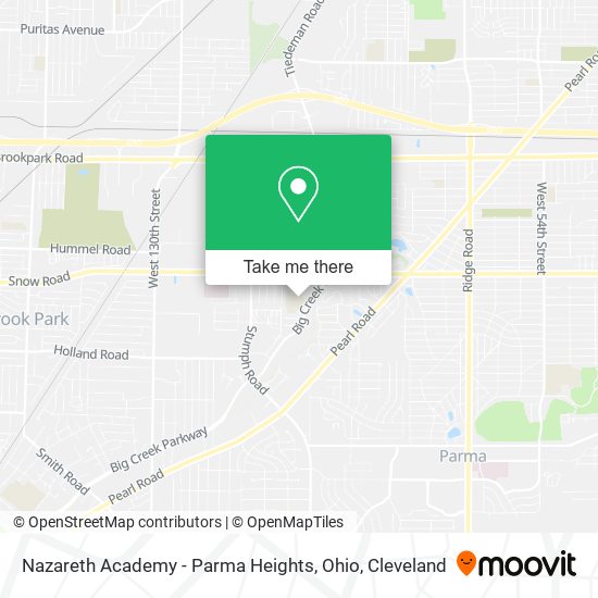 Mapa de Nazareth Academy - Parma Heights, Ohio