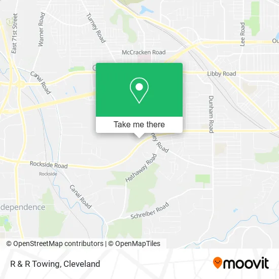 R & R Towing map