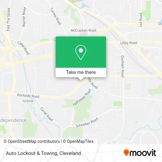 Auto Lockout & Towing map
