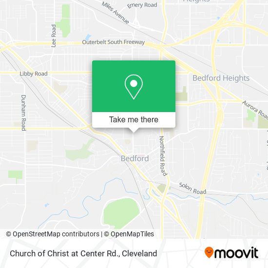 Mapa de Church of Christ at Center Rd.