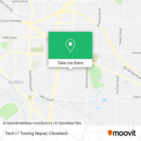Tech I I Towing Repair map