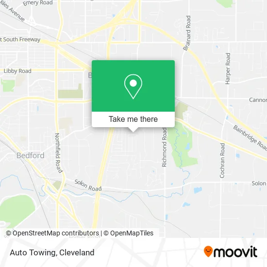 Auto Towing map