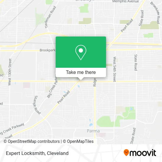 Expert Locksmith map