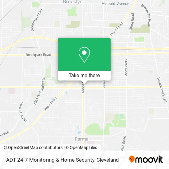 Mapa de ADT 24-7 Monitoring & Home Security