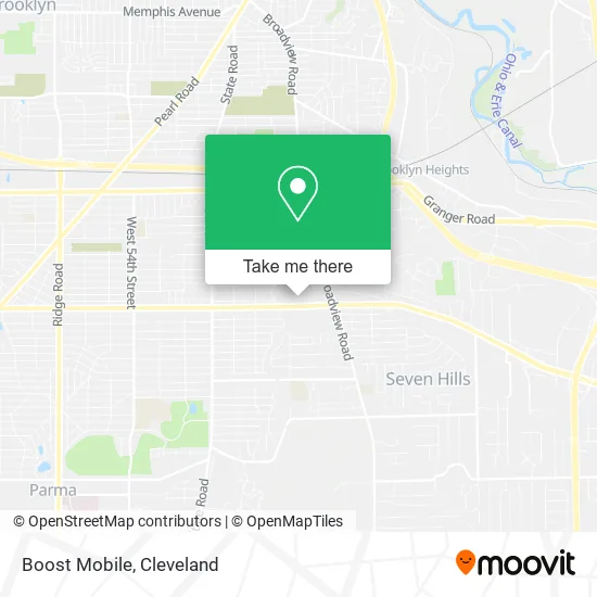 Mapa de Boost Mobile