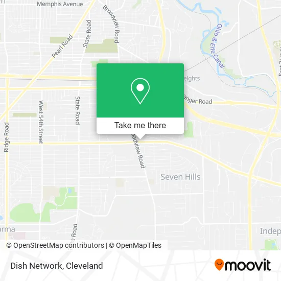 Mapa de Dish Network