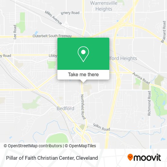 Pillar of Faith Christian Center map