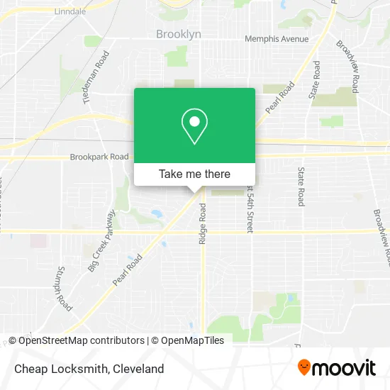 Mapa de Cheap Locksmith