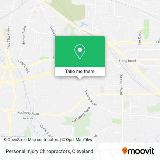 Personal Injury Chiropractors map