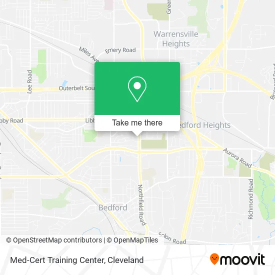 Med-Cert Training Center map