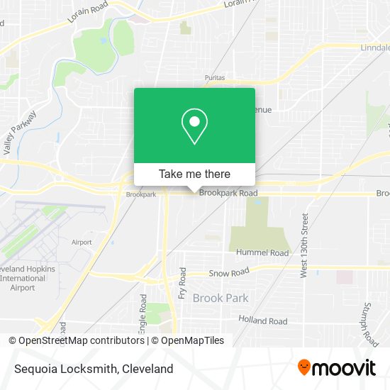 Sequoia Locksmith map