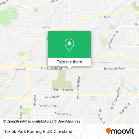 Brook Park Roofing R US map